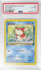 V1897: 1999: Goldeen: 53/64: 1ST Edition: Jungle: PSA: 6: EX-MT: 102261193